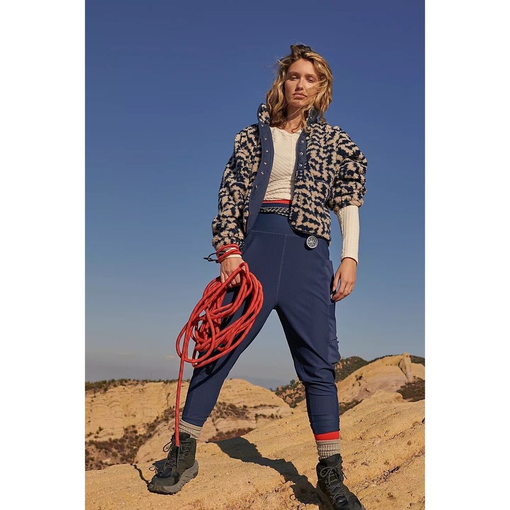 Free People Hit The Slopes Printed Fleece Jacket - Picture 3 of 15